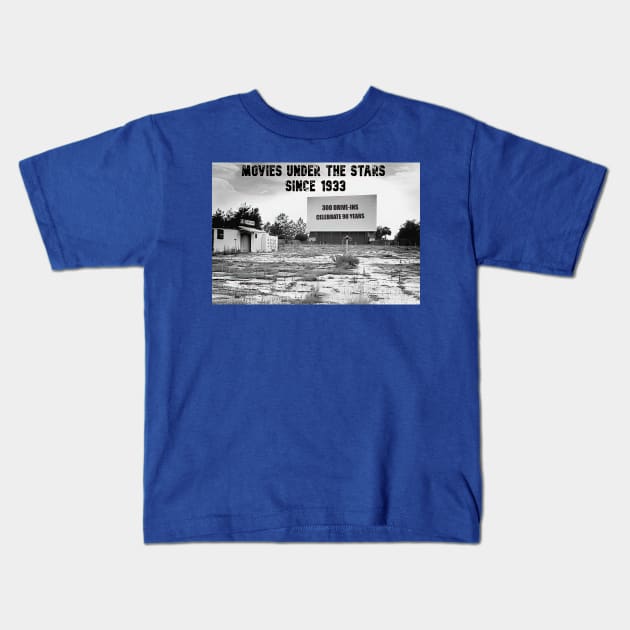 90th Anniversary Drive-in Tee Kids T-Shirt by ADVENTURELAND VIDEO